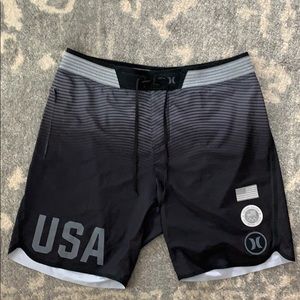 Hurley Phantom USA Black Boardshorts 34